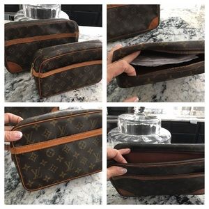His & hers LV travel toiletry pouch